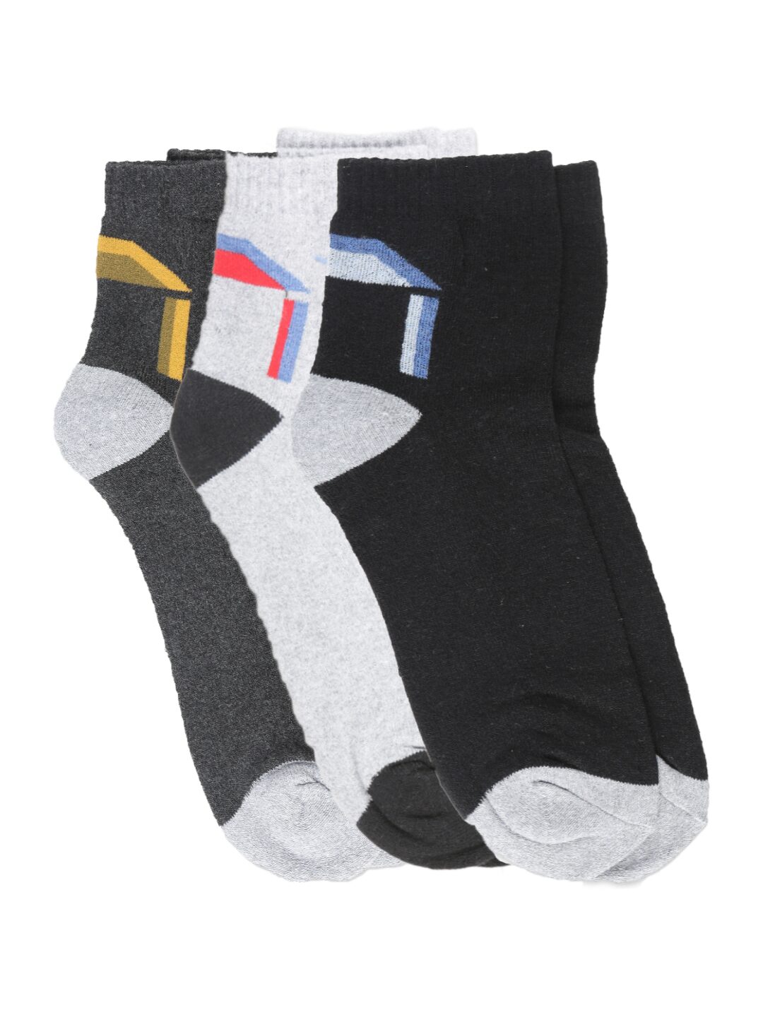 

Dollar Multi Cotton Ankle length socks ( Pack of 3 )
