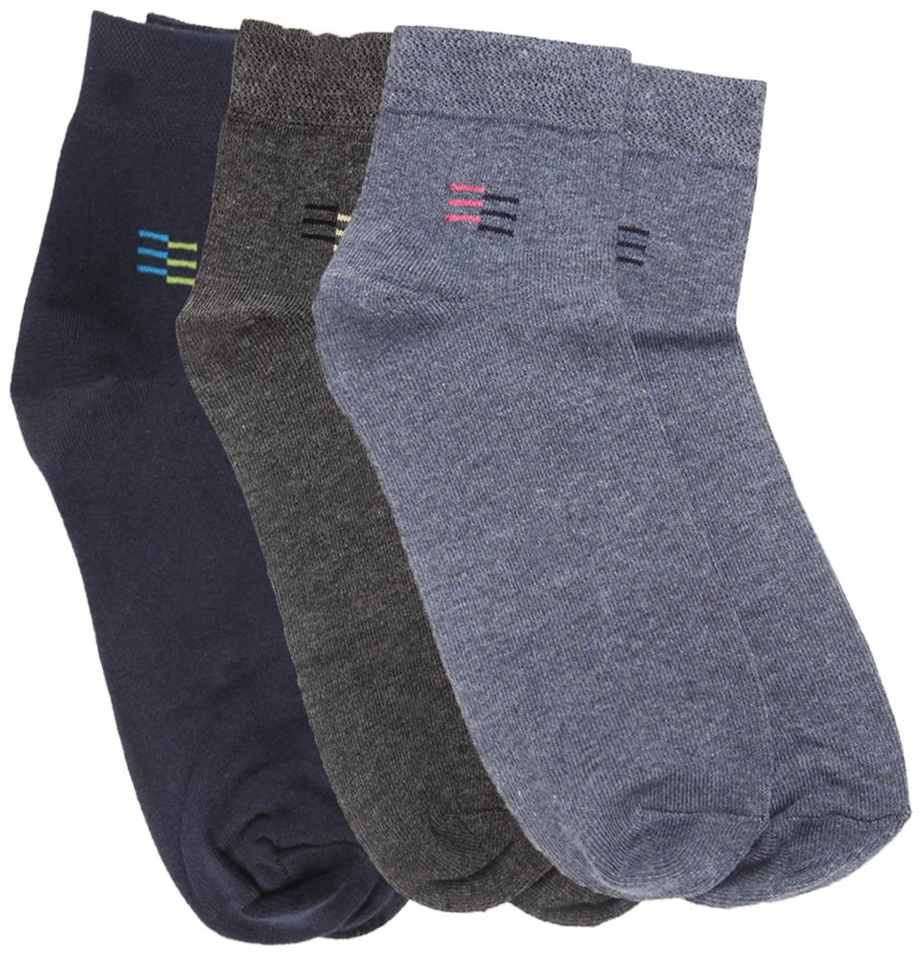 

Dollar Assorted Cotton Ankle length socks ( Pack of 3 )