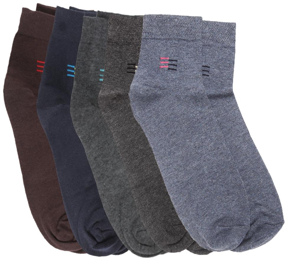 

Dollar Assorted Cotton Ankle length socks ( Pack of 5 )