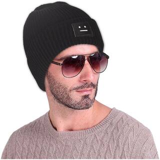 DRUNKEN Men Beanie Cotton - Black
