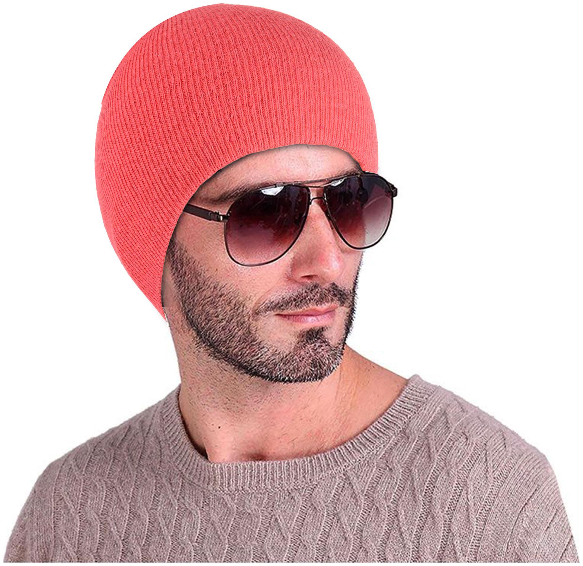 

DRUNKEN Mens Womens winter beanie Slouchy skull cap Pink