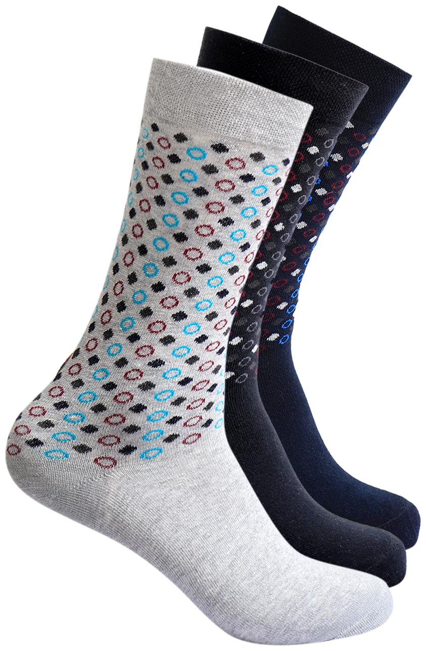 

Duke Assorted Cotton Calf length socks ( 3 pairs )