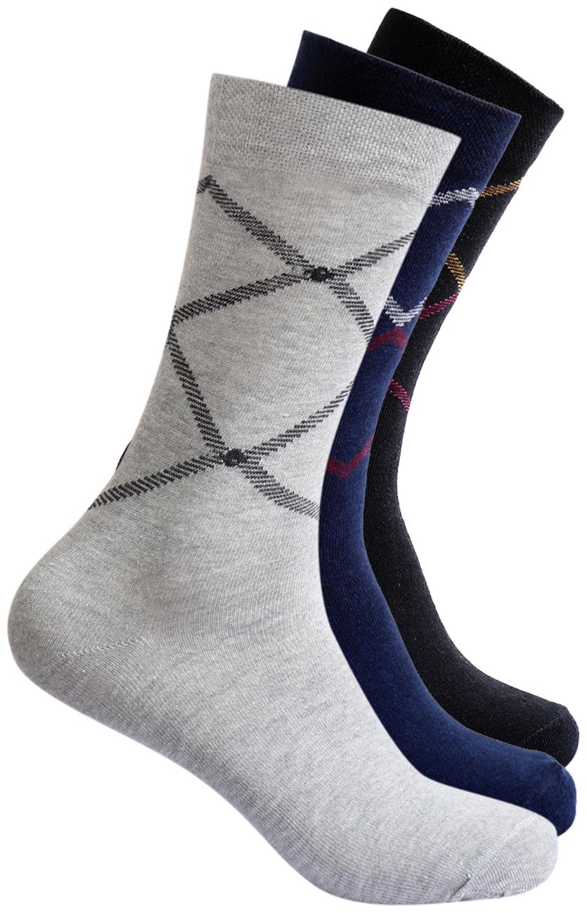 

Duke Assorted Cotton Calf length socks ( 3 pairs )