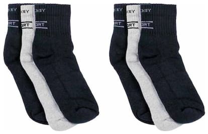 Eastern Club Men Cotton Ankle Length Socks ( Pack of 6 )