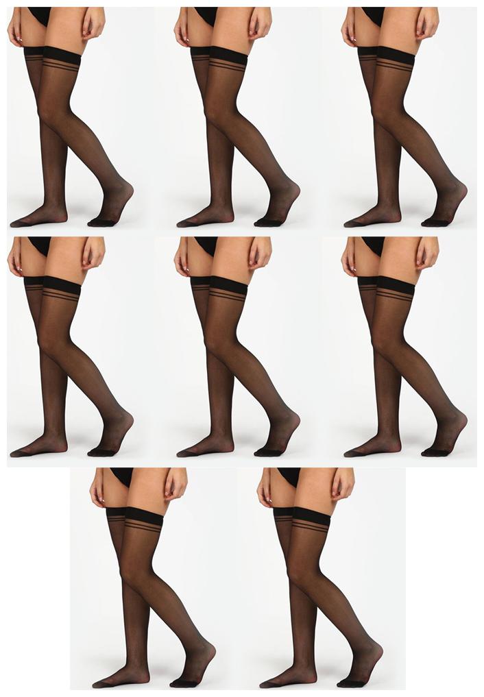 

Element Cart Women Nylon Stocking(Pair of socks-stocking-black-pack8)