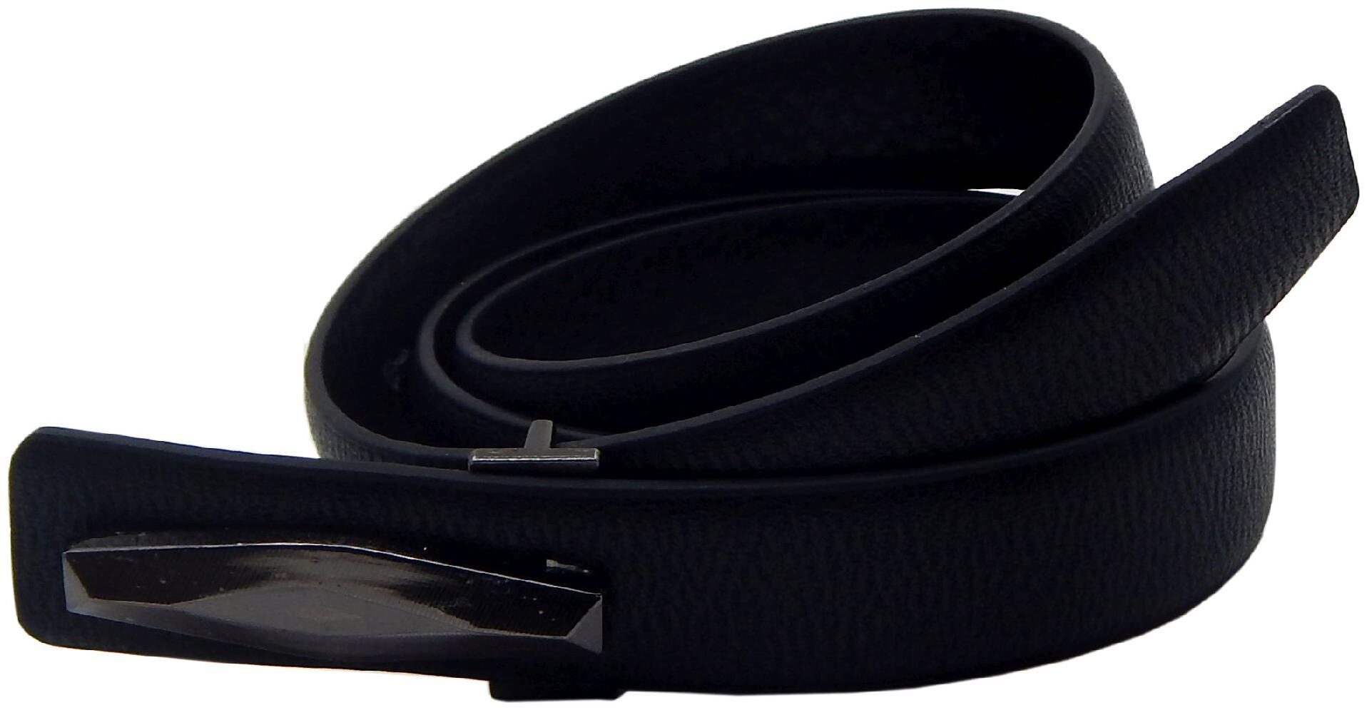 

Els Black Faux Leather Belt For Men