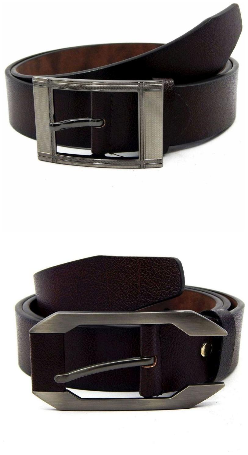

Els Brown Synthetic Leather Belts For Men
