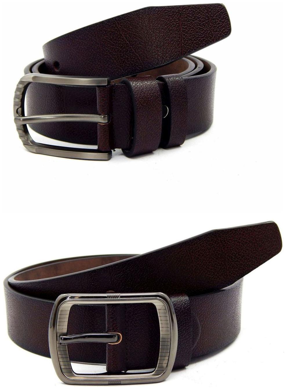 

Els Brown Synthetic Leather Belts For Men