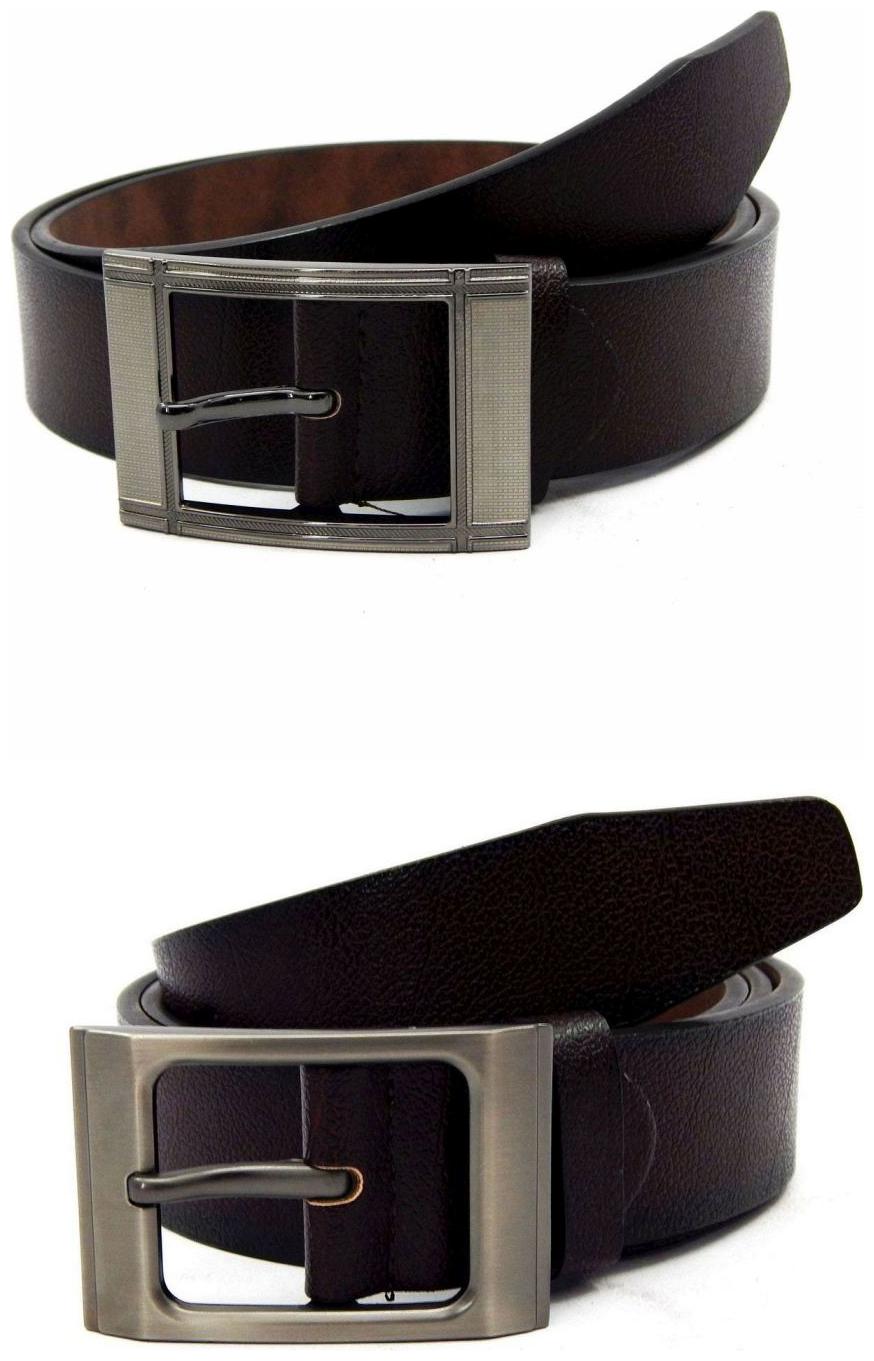 

Els Brown Synthetic Leather Belts For Men