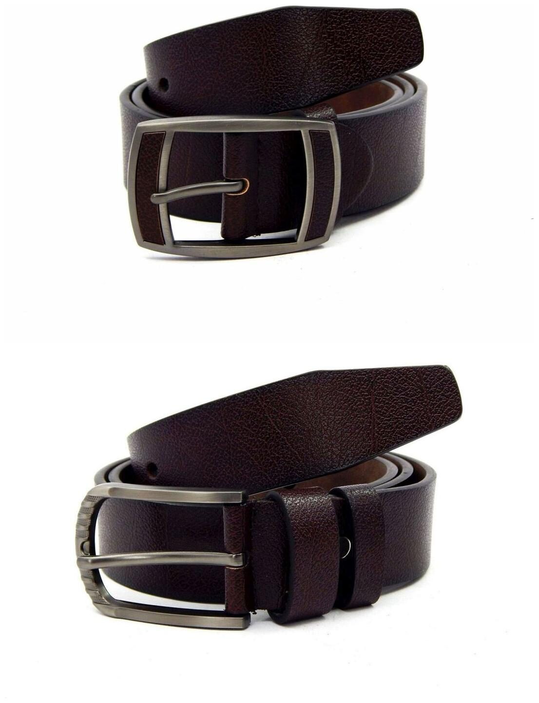 

Els Brown Synthetic Leather Belts For Men