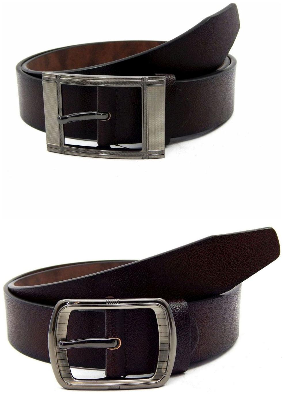 

Els Brown Synthetic Leather Belts For Men