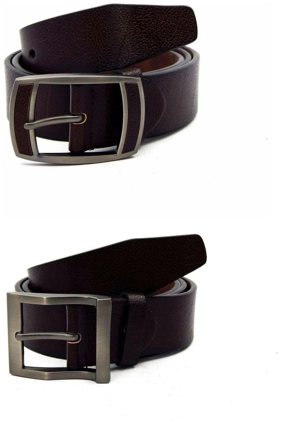 

Els Brown Synthetic Leather Belts For Men