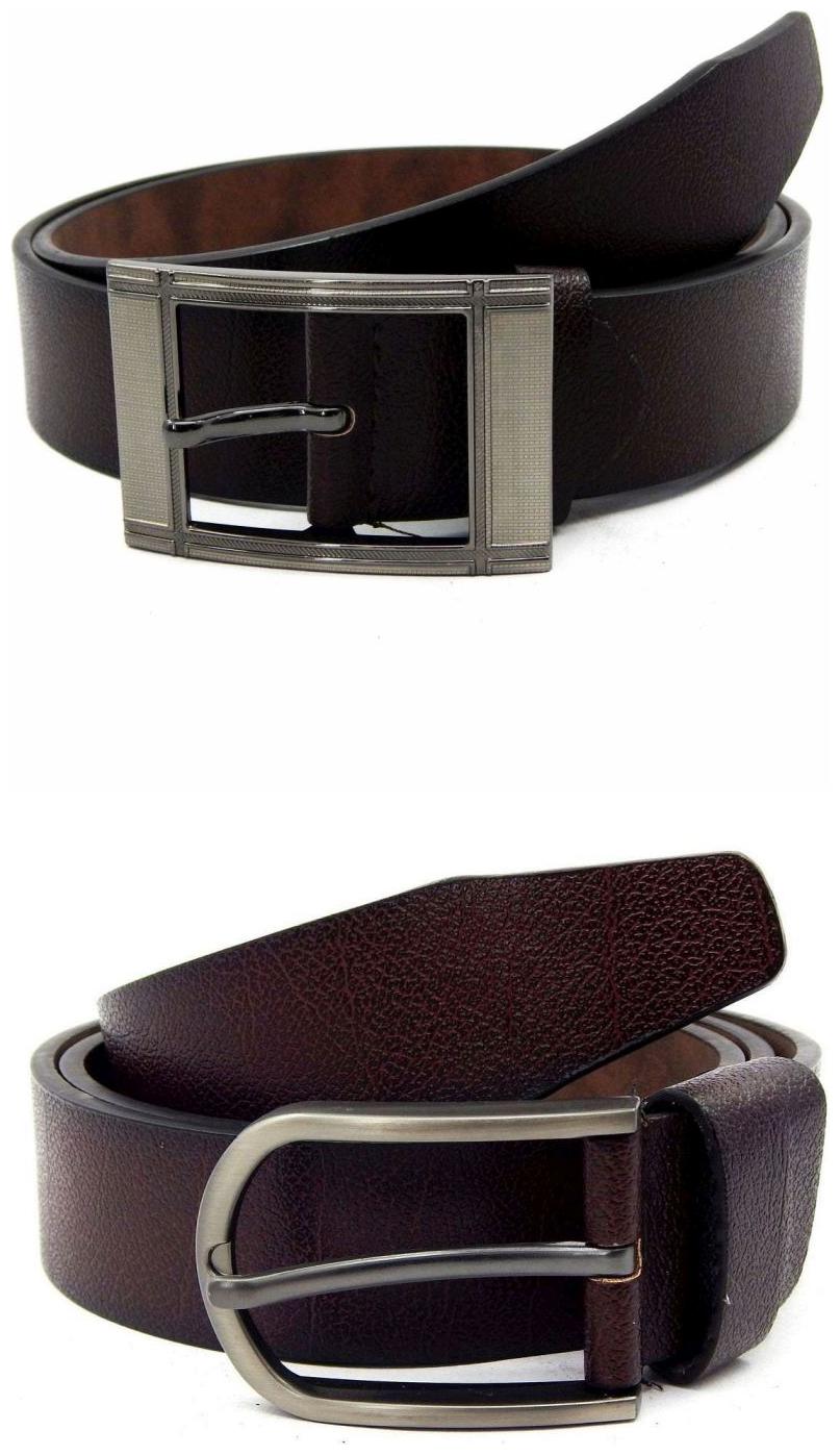 

Els Brown Synthetic Leather Belts For Men