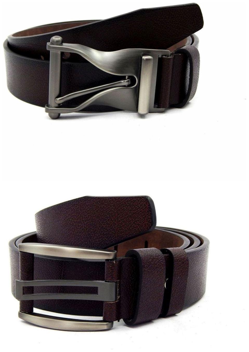 

Els Brown Synthetic Leather Belts For Men