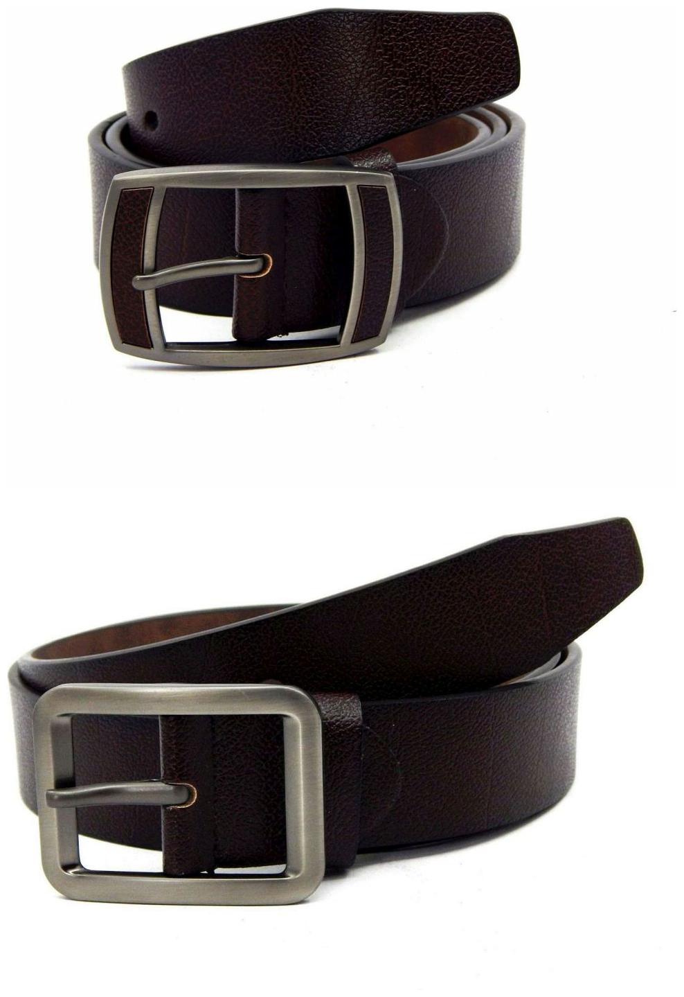 

Els Brown Synthetic Leather Belts For Men