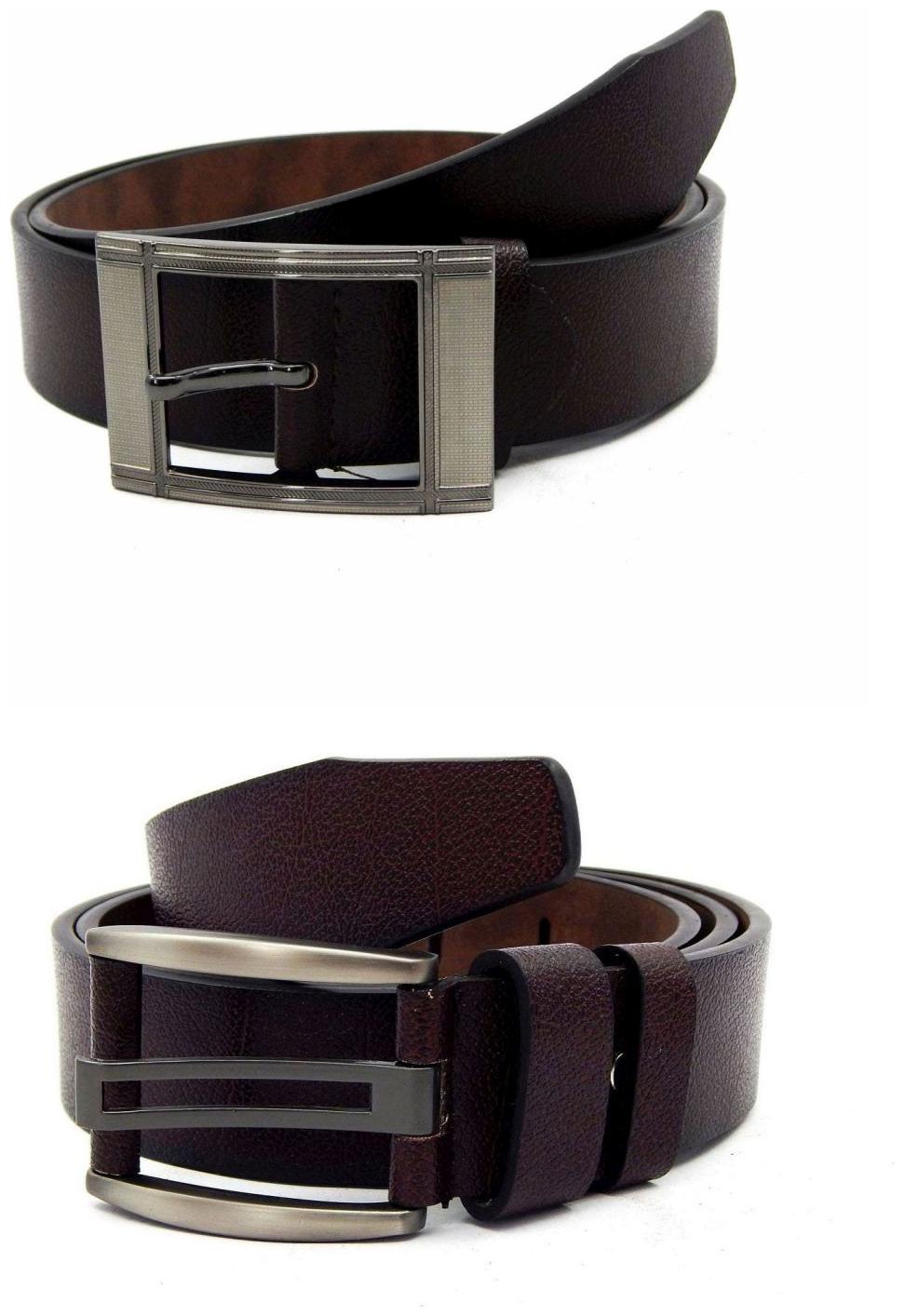 

Els Brown Synthetic Leather Belts For Men