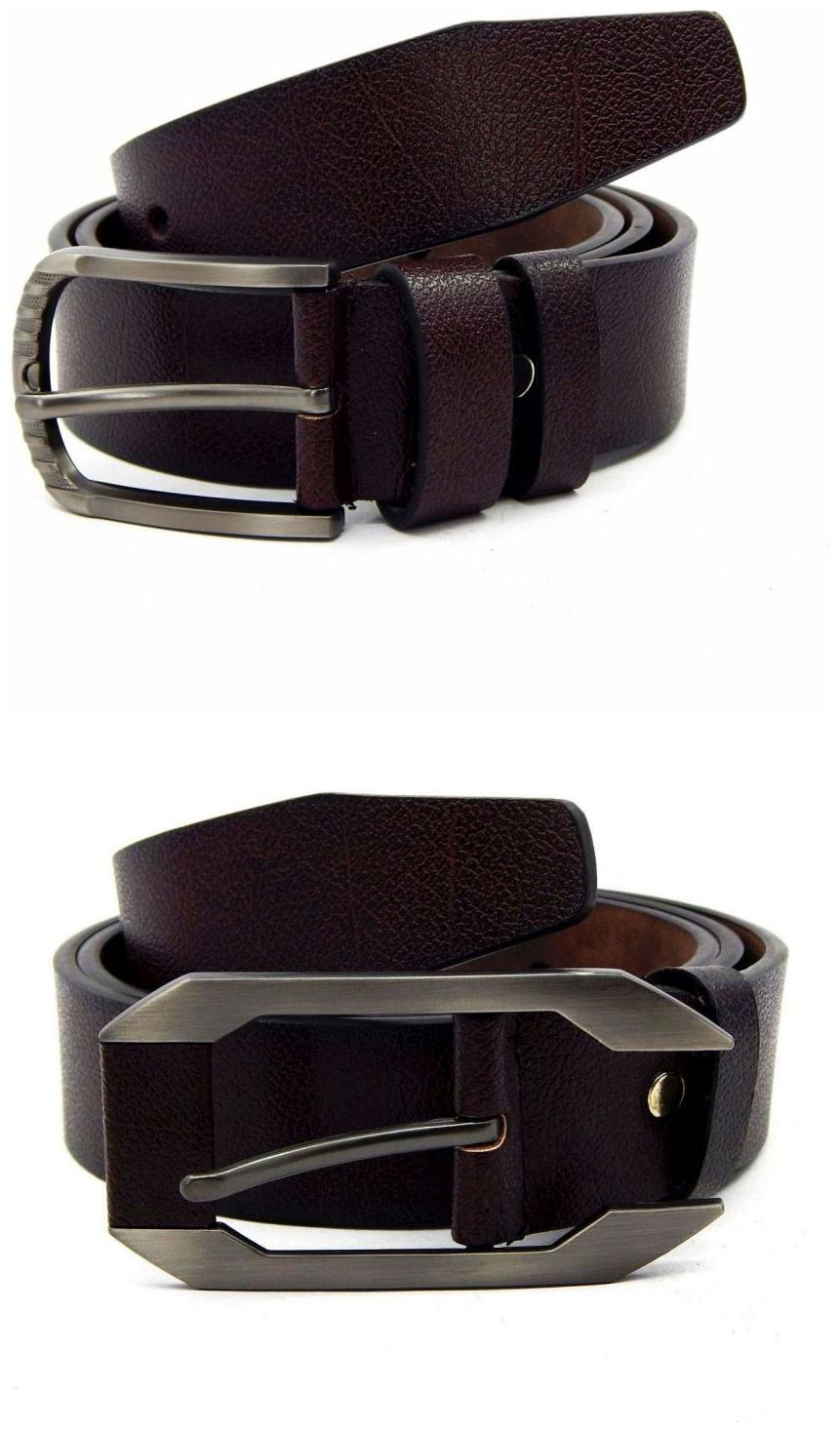 

Els Brown Synthetic Leather Belts For Men