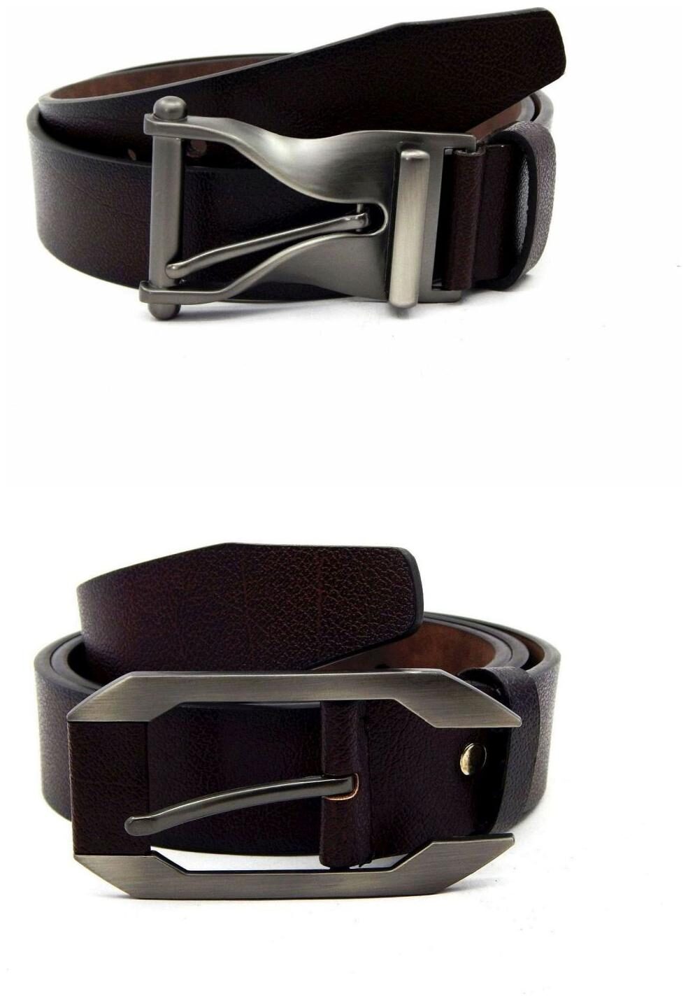 

Els Brown Synthetic Leather Belts For Men