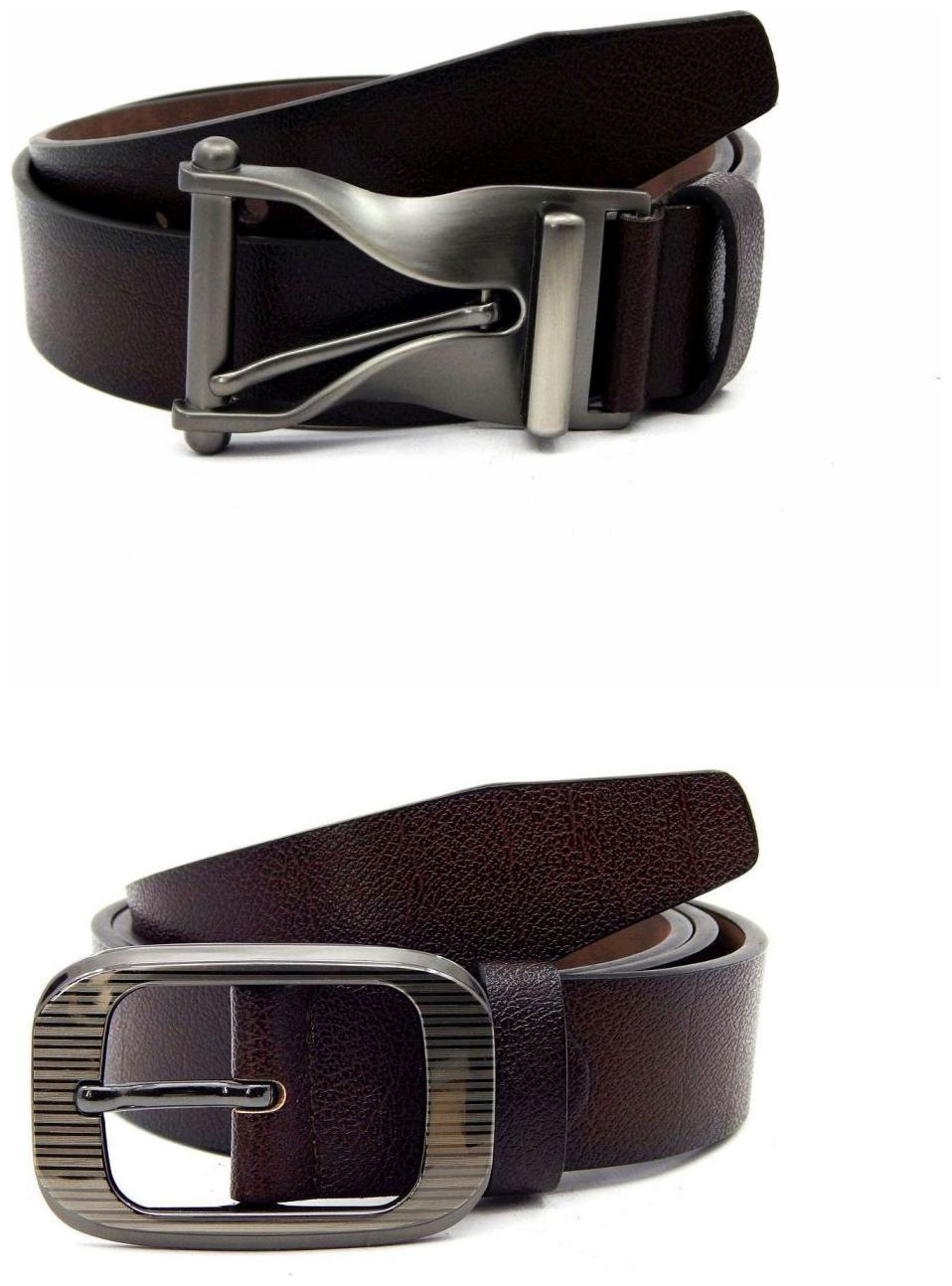 

Els Brown Synthetic Leather Belts For Men