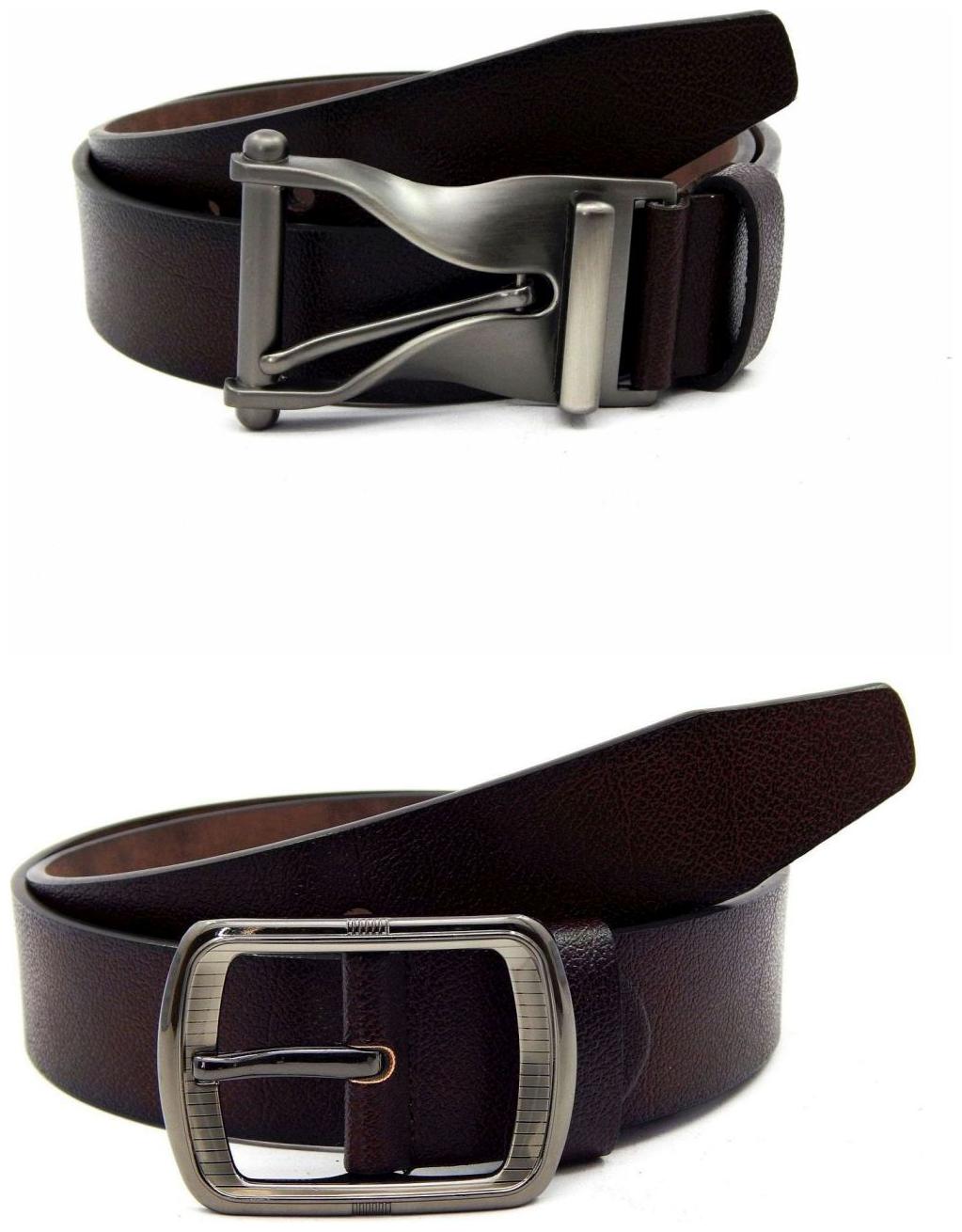 

Els Brown Synthetic Leather Belts For Men