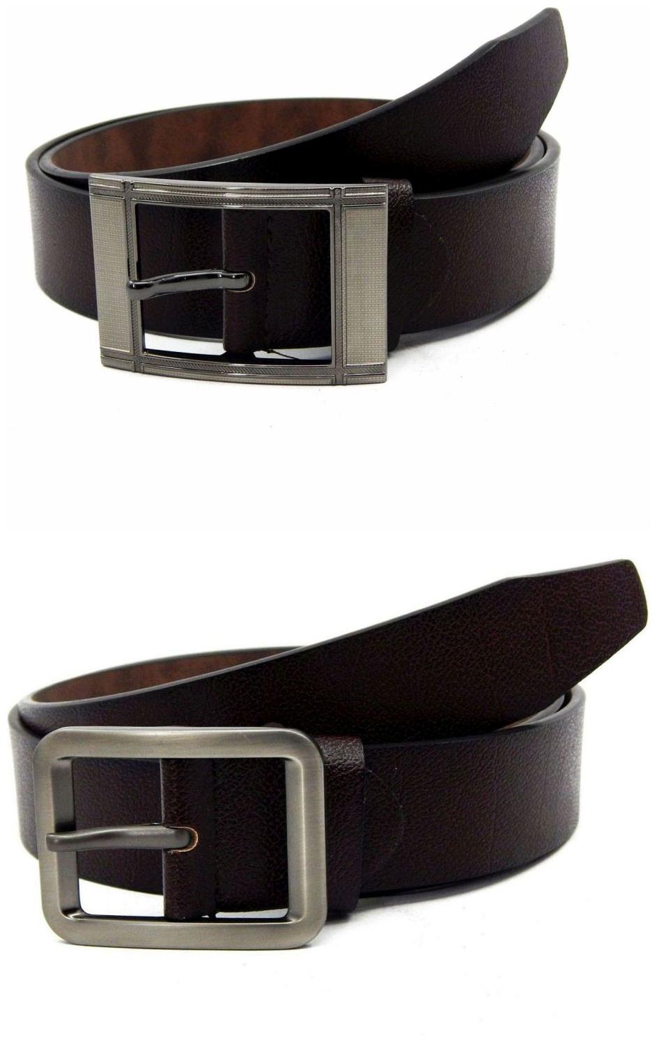 

Els Brown Synthetic Leather Belts For Men