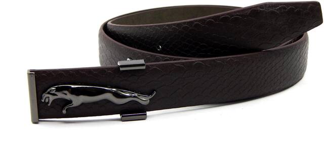 ELS Men Artificial Leather Casual Belt;Brown (434-BR-GM-S36)