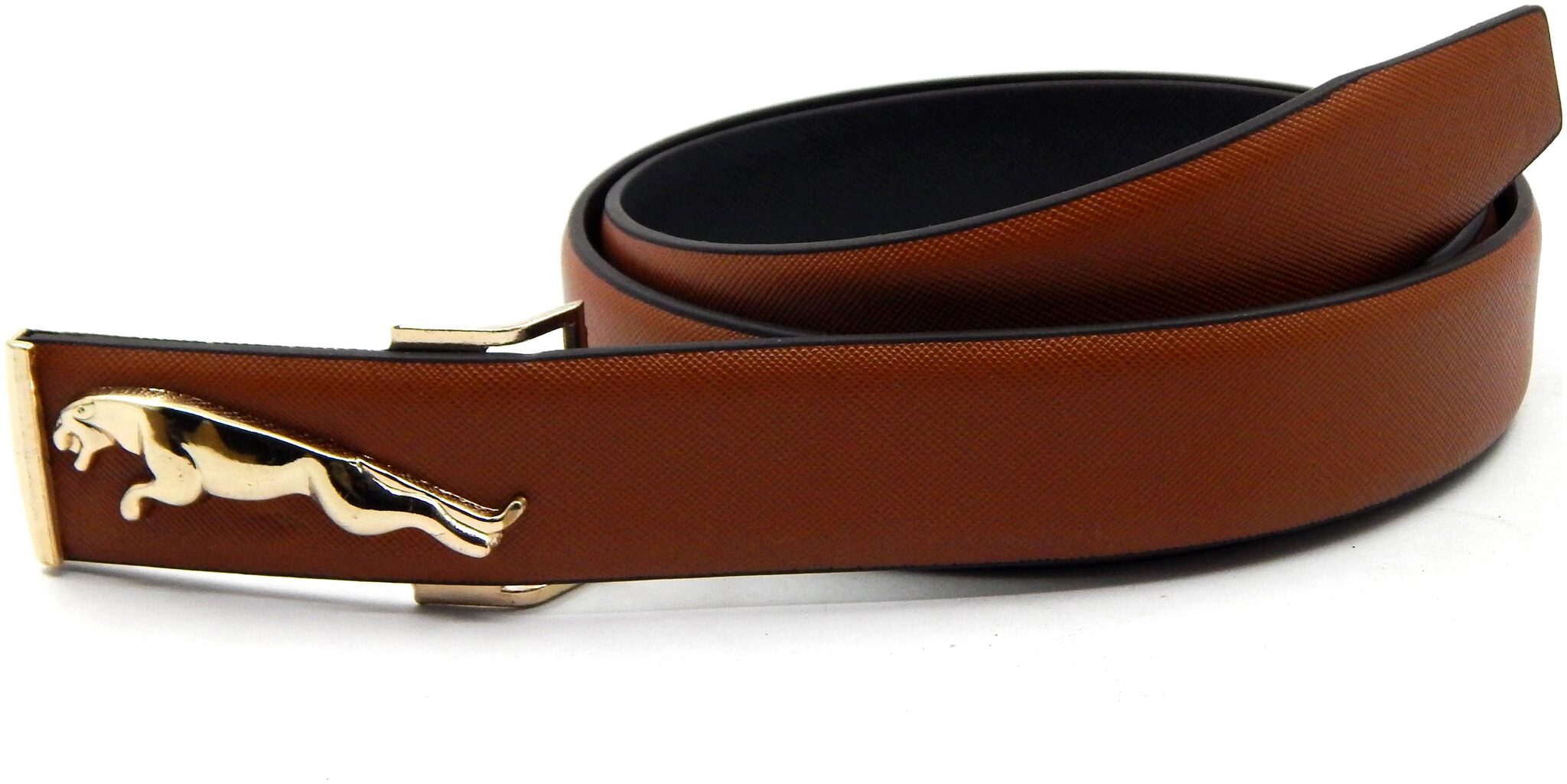 

ELS Men Artificial Leather Casual Belt Tan (RST-10-RST-GD-T-S34)