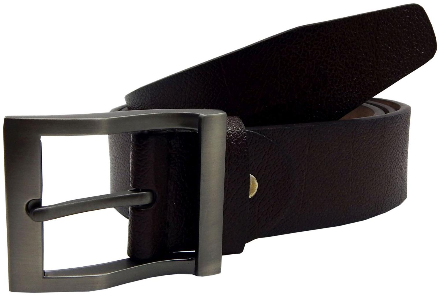 

ELS Men Leatherette Formal Casual Belts Brown (Size 40)
