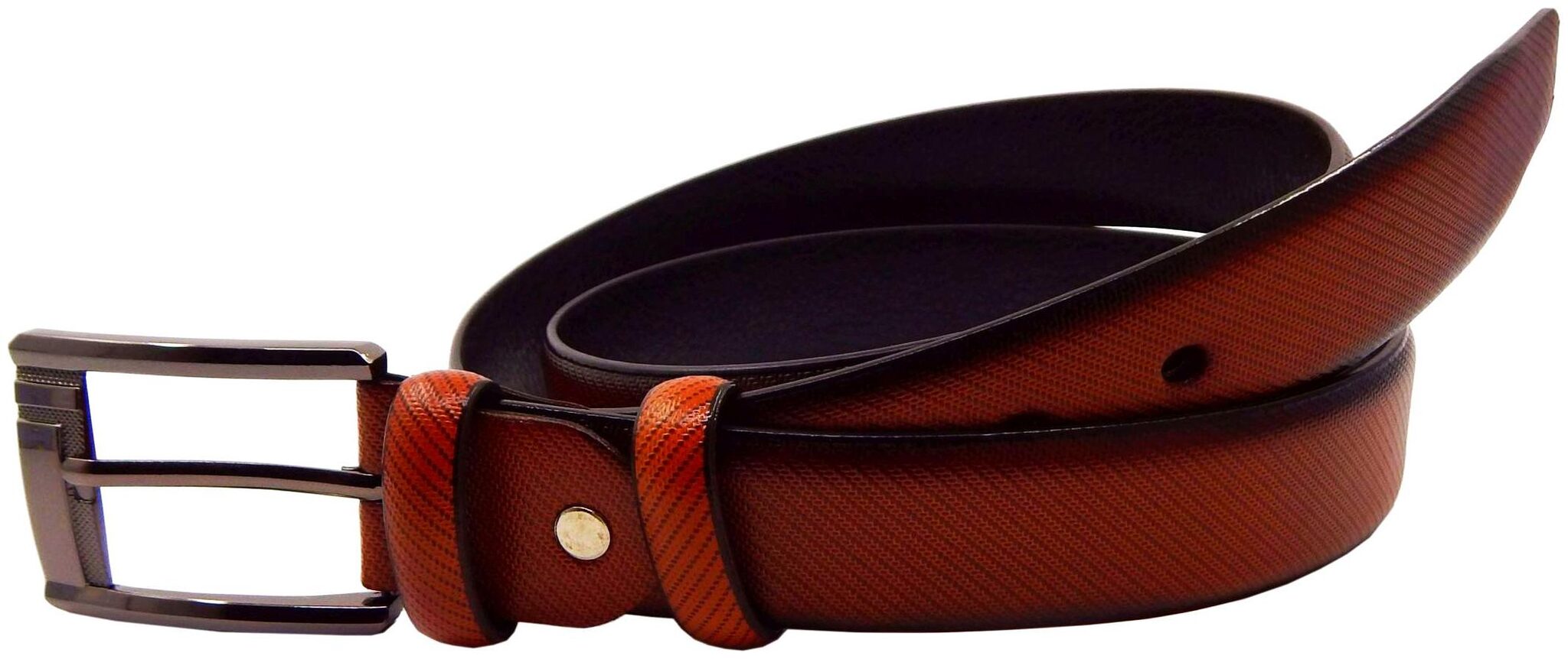

ELS Men s Artificial Leather Belt Tan (MWB-HDEF233-18-TN-S38)