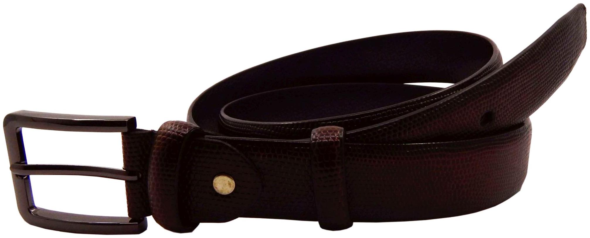 

ELS Men s Artificial Leather Belt Brown (MWB-HDEF233-11-BR-S42)