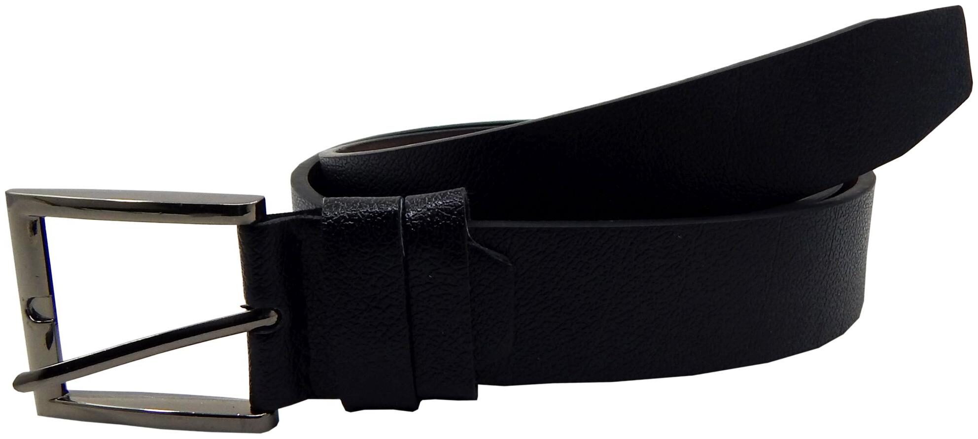 

ELS Men s Artificial Leather Casual Formal Belt (EL49-Black-S-40 )