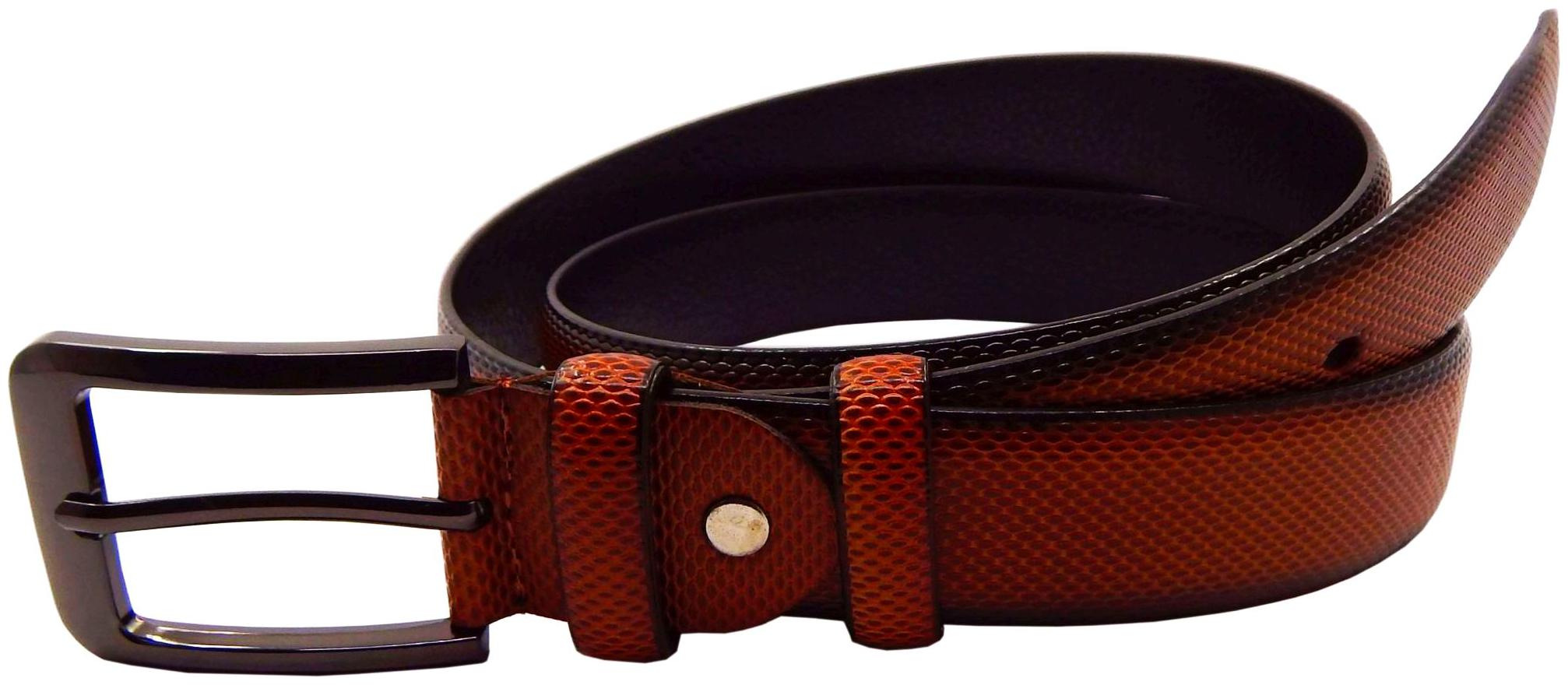 

ELS Men s Artificial Leather Belt Tan (MWB-HDEF233-21-TN-S38)