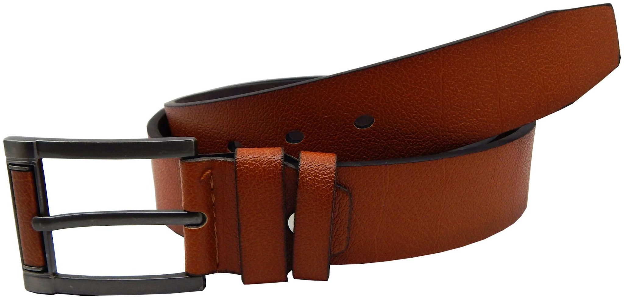 

ELS Men s Artificial Leather Casual Formal Belt (EL40-Tan-S-36 )