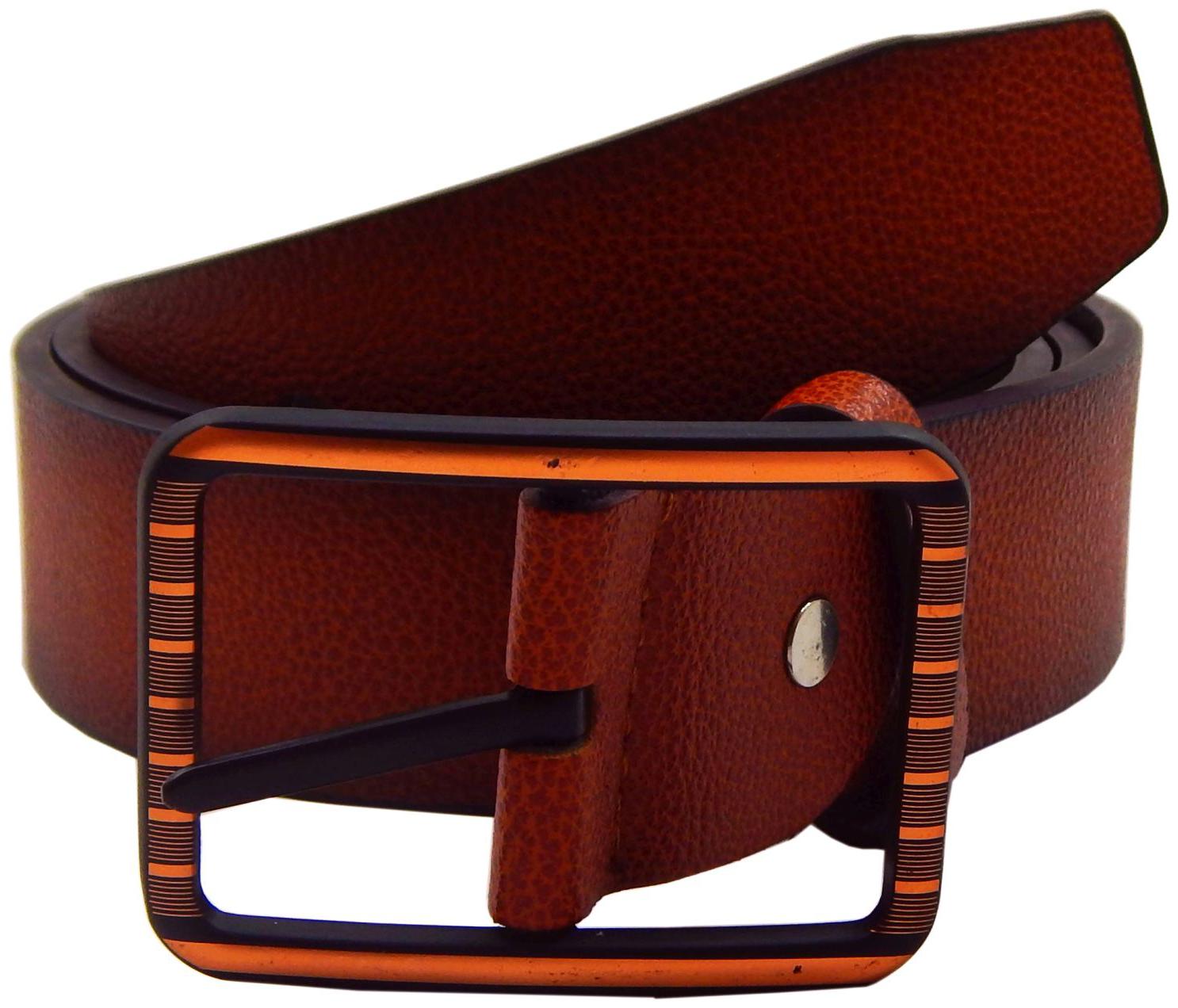 

Els Men Brown Reversible Synthetic leather Belt (Size 38 Pack of 1 )