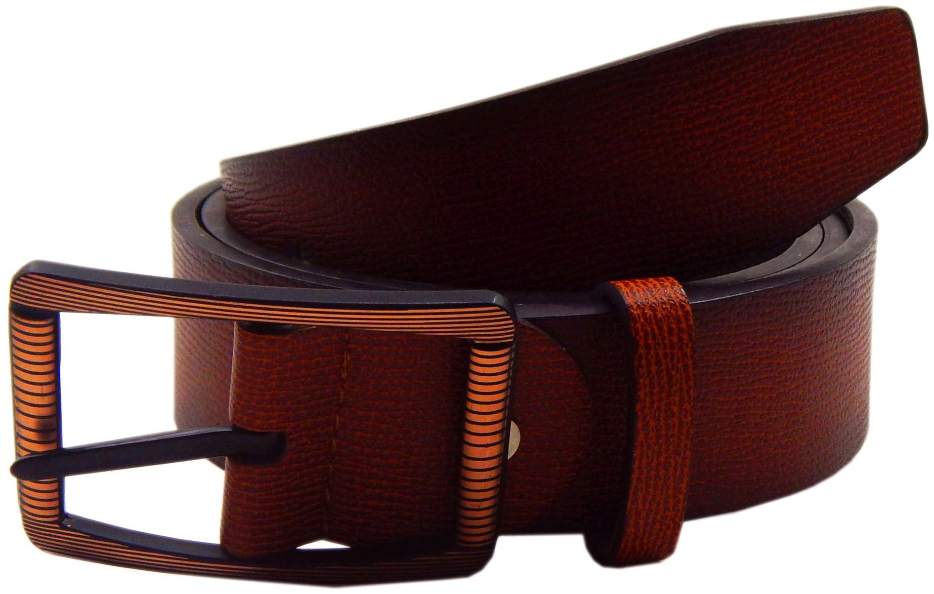 

Els Men Tan Black Reversible Synthetic leather Belt (Size 40 Pack of 1 )