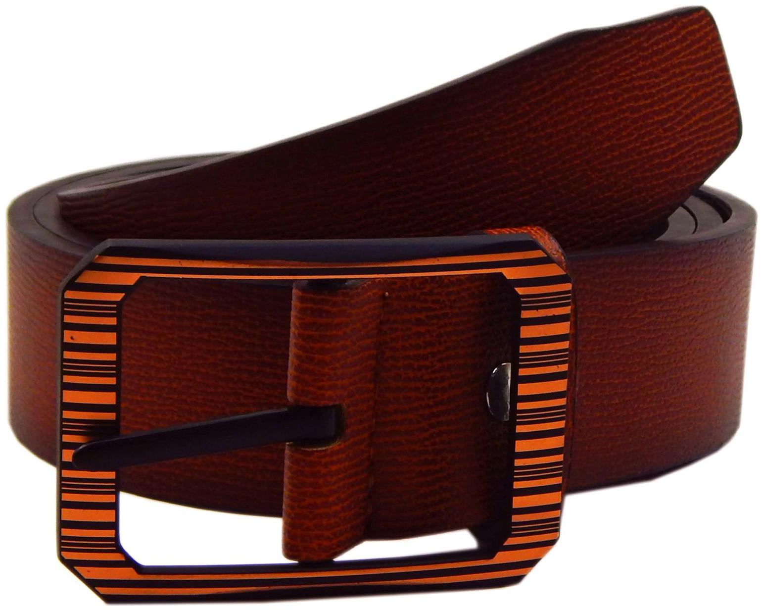 

Els Men Tan Brown Reversible Synthetic leather Belt (Size 40 Pack of 1 )