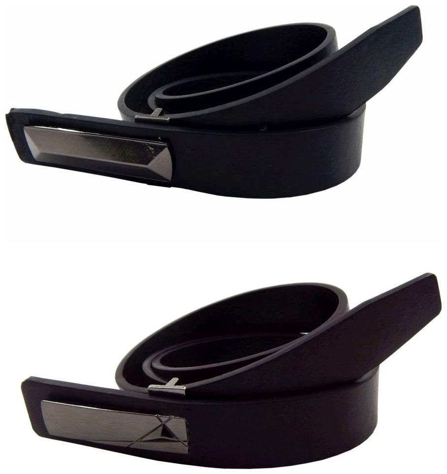 

ELS Men s Waist Belt Leather Belt (52BL54BRS34)