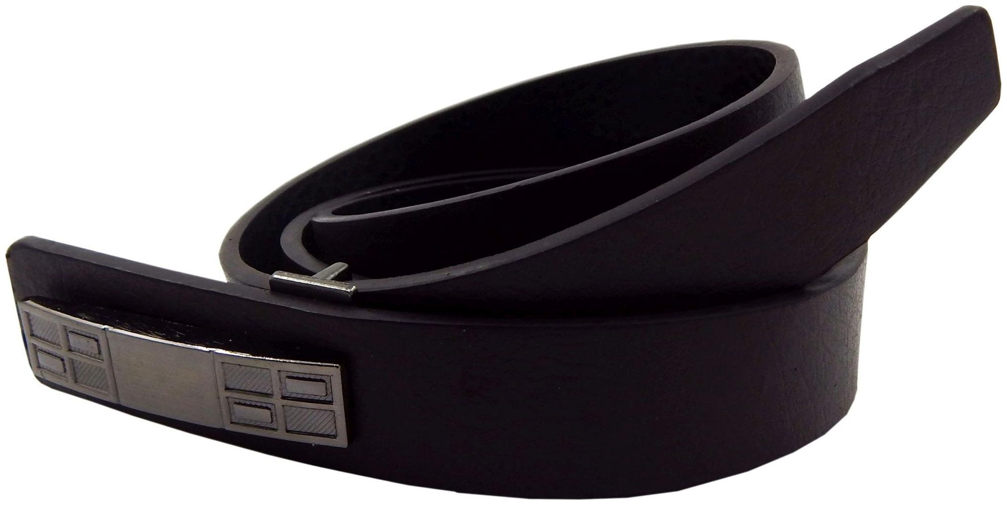 

ELS Men s Waist Belt Artificial Leather Formal Casual Belt Brown (56-BR)