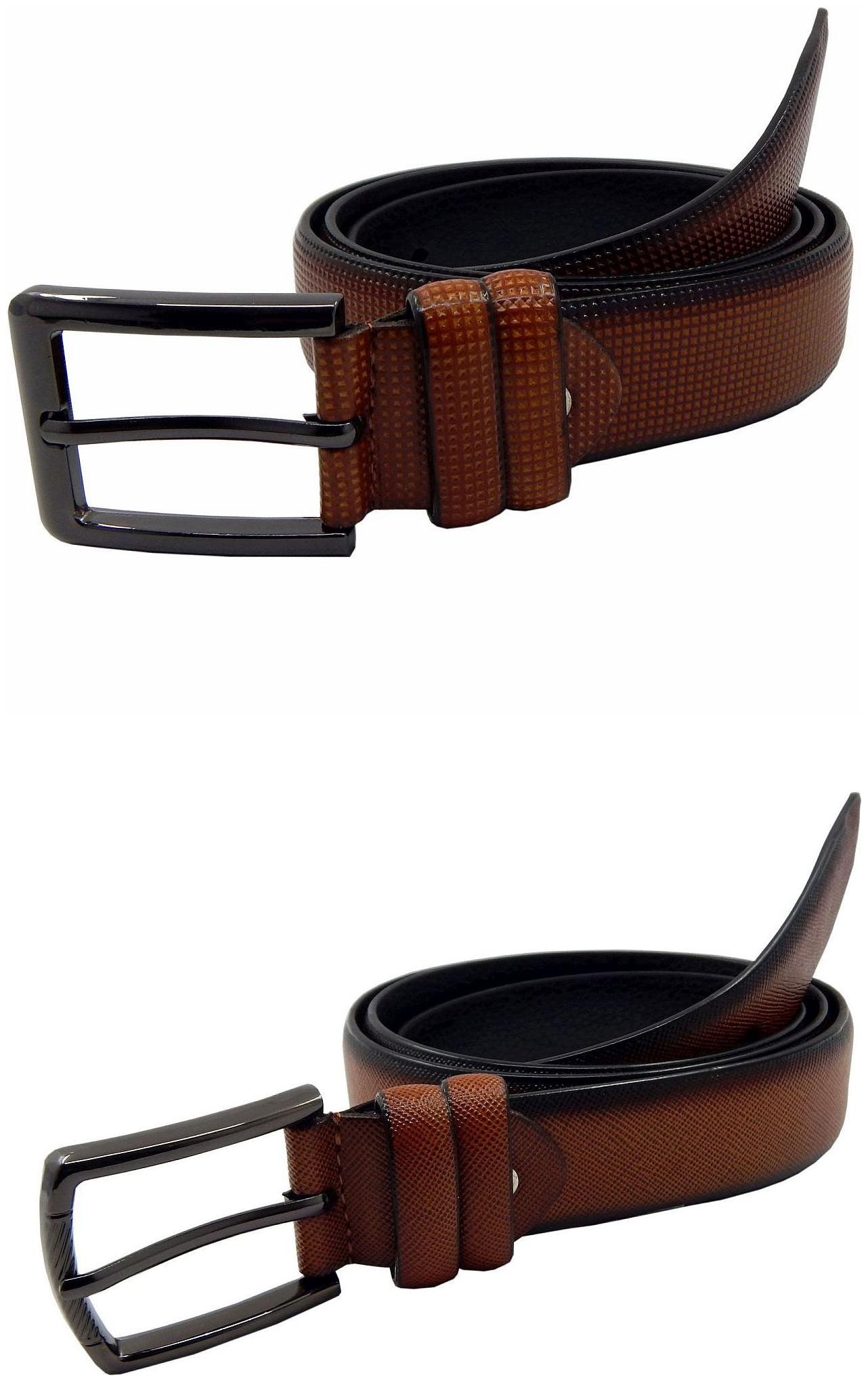 

Els Mens Faux Leather Casual Formal BeltPack Of TwoTanTan (HD466-08-TN-HD466-19-TN)