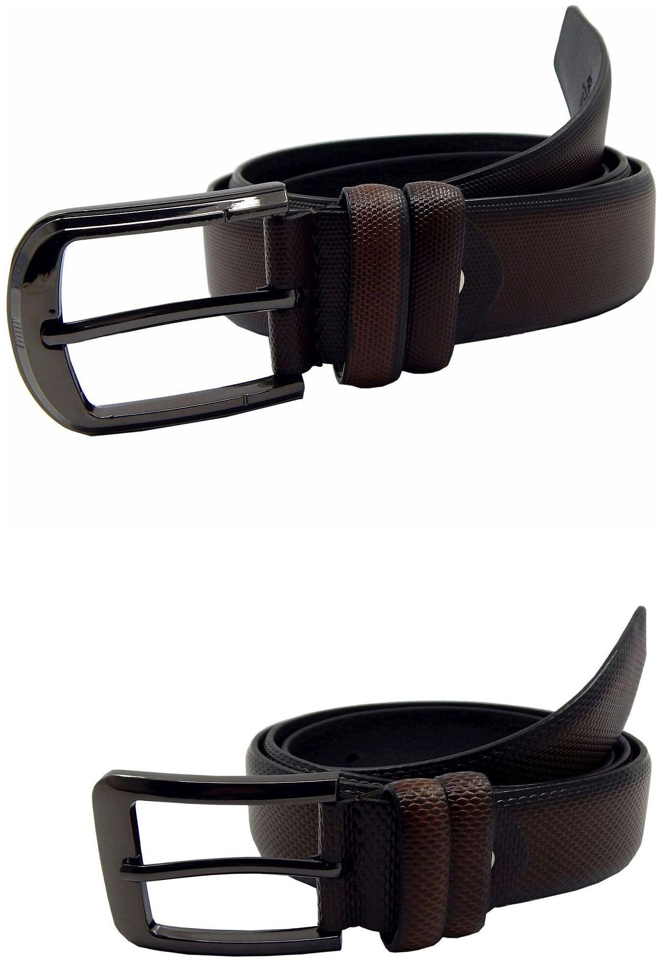 

Els Mens Faux Leather Casual Formal BeltPack Of Two BrownBrown (HD466-06-BR-HD466-21-BR)