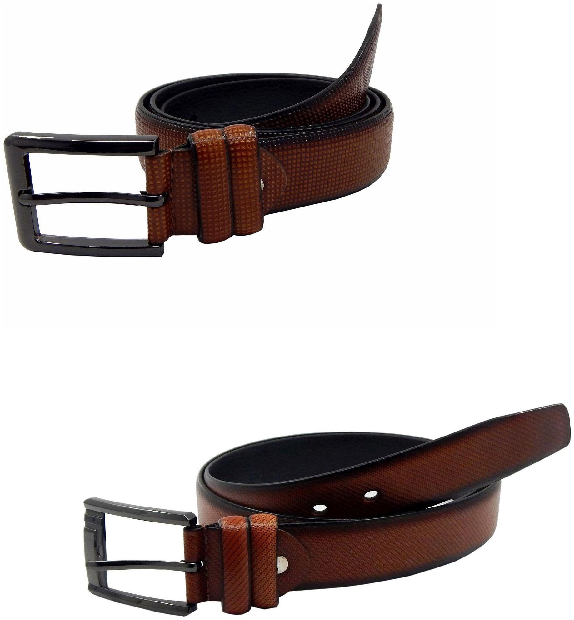 

Els Mens Faux Leather Casual Formal BeltPack Of TwoTanTan (HD466-08-TN-HD466-18-TN)