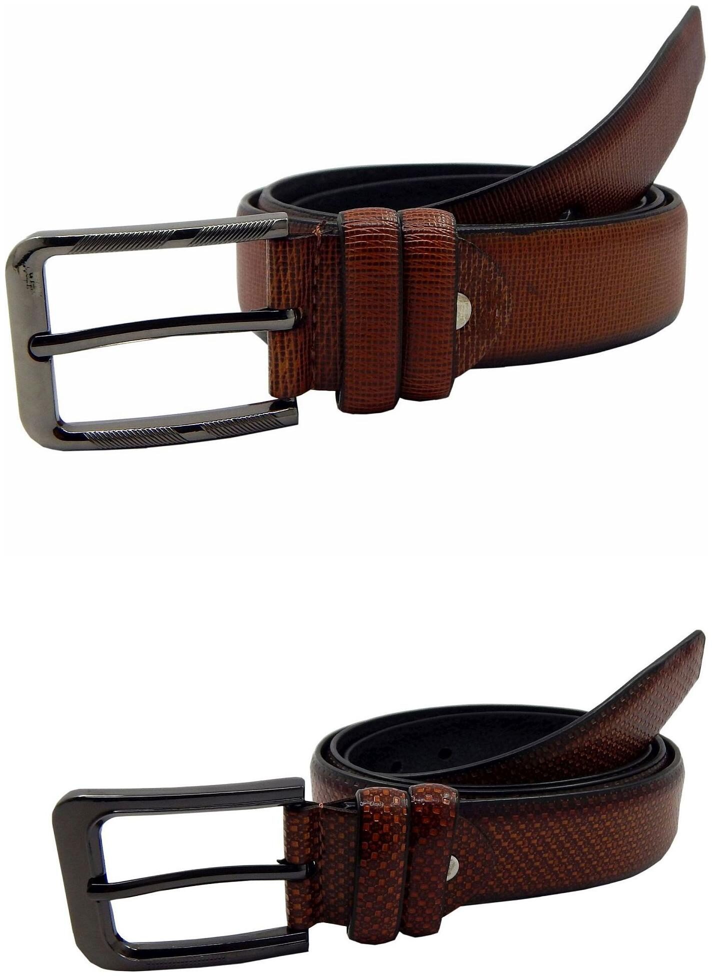 

Els Mens Faux Leather Casual Formal BeltPack Of TwoTanTan (HD466-04-TN-HD466-25-TN)