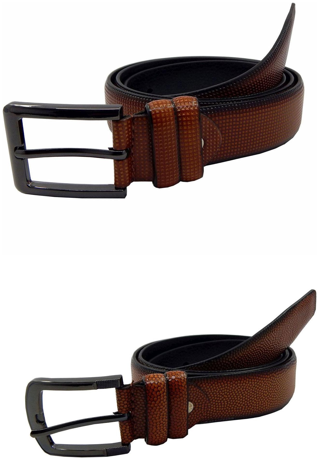 

Els Mens Faux Leather Casual Formal BeltPack Of TwoTanTan (HD466-08-TN-HD466-20-TN)