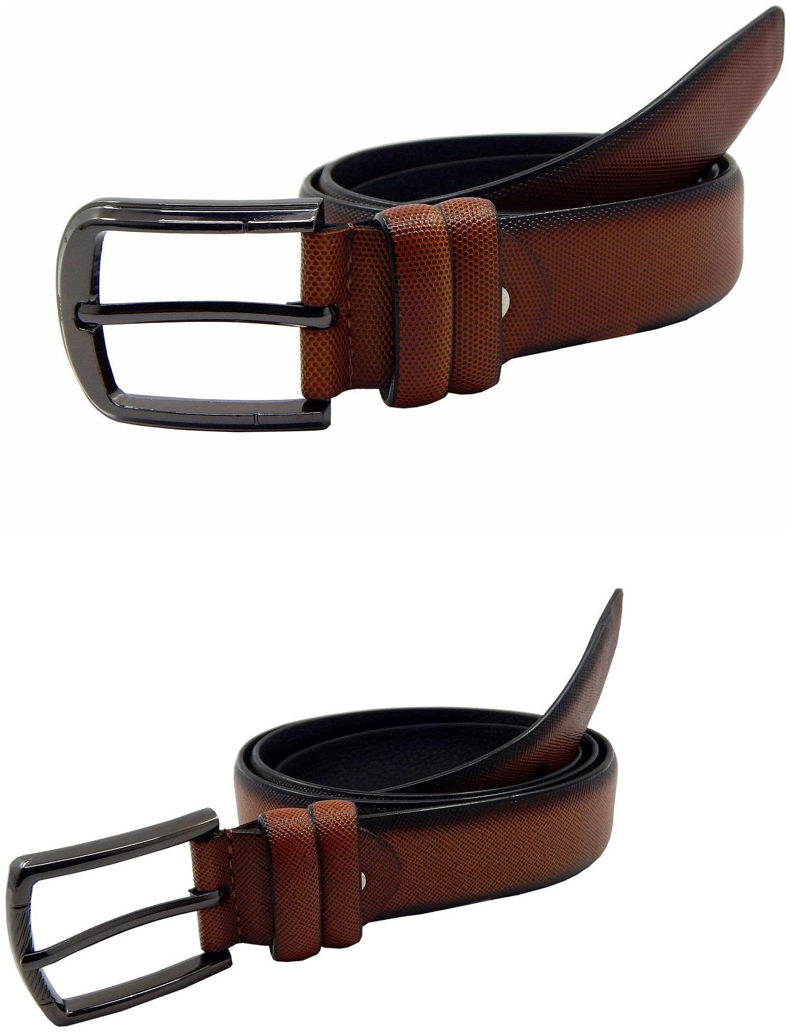 

Els Mens Faux Leather Casual Formal BeltPack Of TwoTanTan (HD466-06-TN-HD466-19-TN)