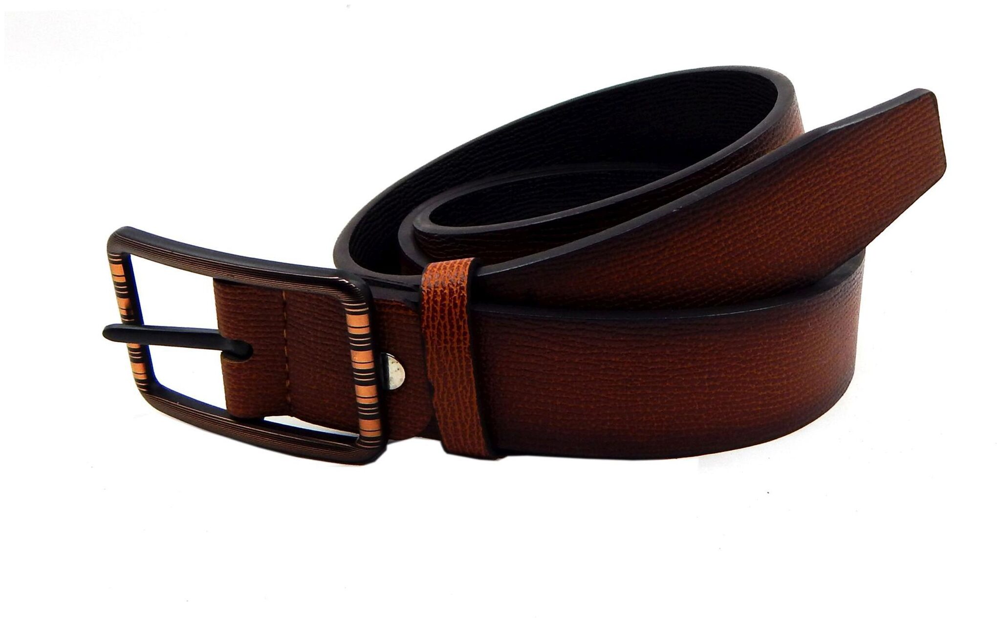 

Els Men Tan Brown Reversible Synthetic leather Belt (Size 40 Pack of 1 )