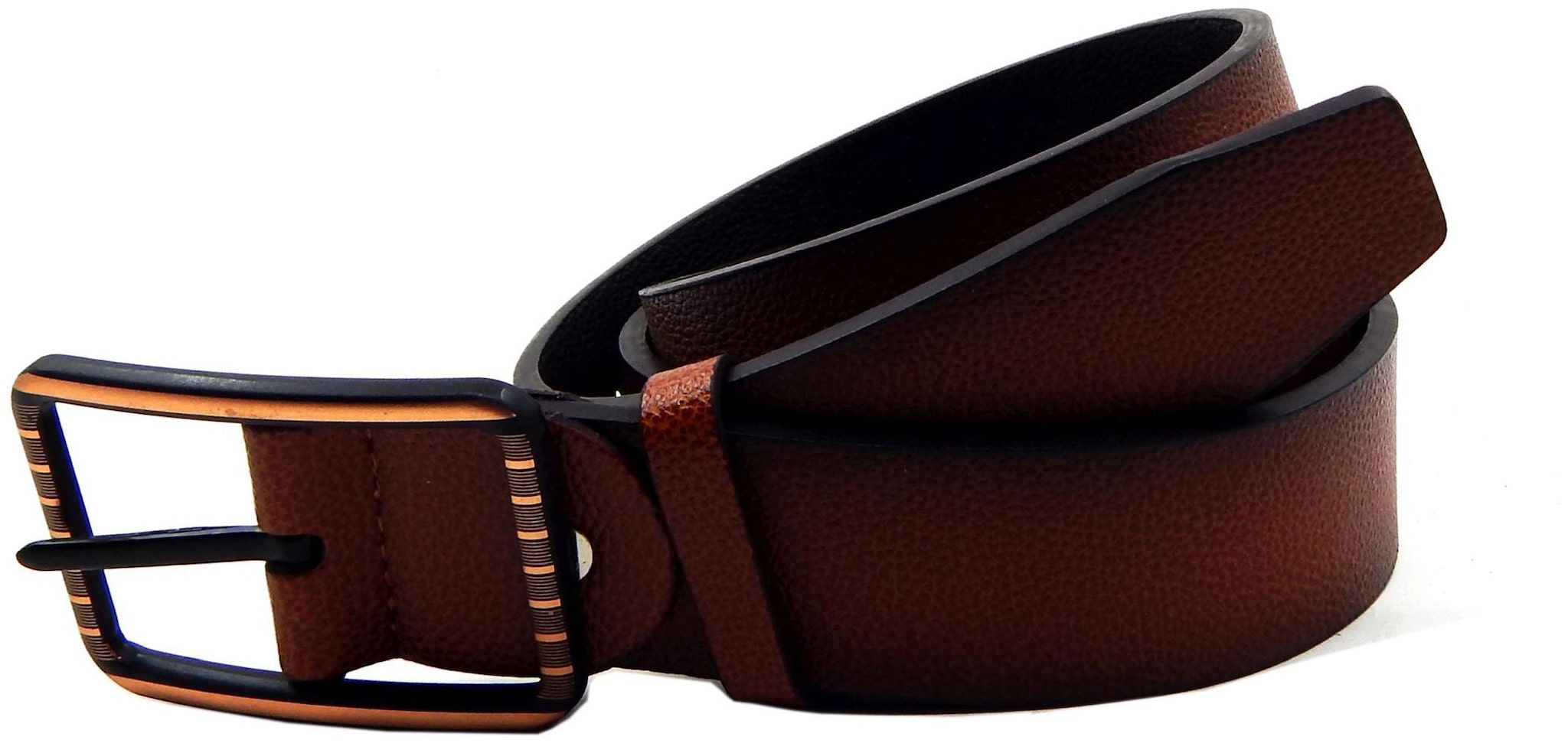 

Els Men Tan Brown Reversible Synthetic leather Belt (Size 36 Pack of 1 )