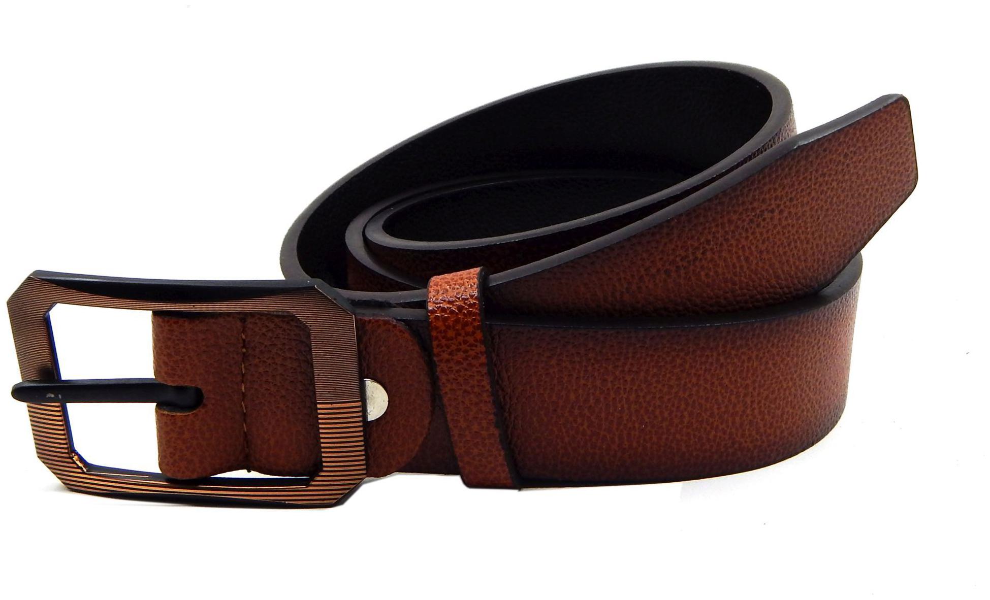 

Els Men Tan Brown Reversible Synthetic leather Belt (Size 40 Pack of 1 )