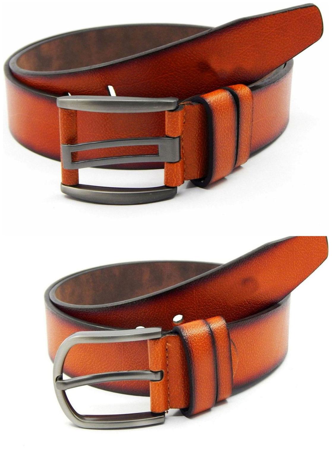 

Els Tan Synthetic Leather Belt For Men