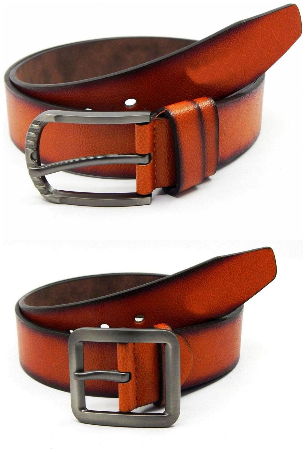 

Els Tan Synthetic Leather Belts For Men