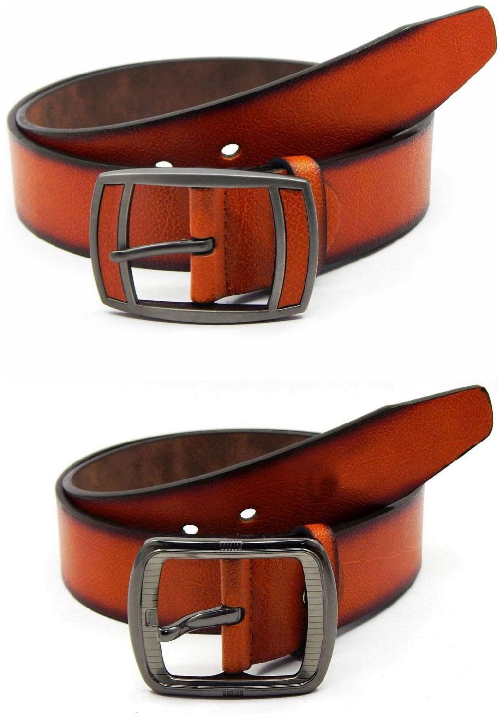 

Els Tan Synthetic Leather Belts For Men